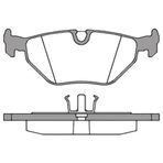 MGA 56205 Fren Balatası Arka Bmw 3 E30 E36 87-98 Bmw 5 E34 82-97 Bmw 7 E32 Bmw 7 E32 86-94 Bmw Z3 E36 95-05