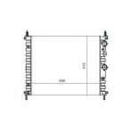 Mga 80101 Su Radyatoru Mekanik ( Fıat : Bravo / Brava / Marea 1.4 1 6 Ac 97-00) 480×415×23 Uyumlu
