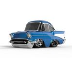 MGA Entertaintment CarTuned S2 1957 Chevy Bel Air - Mavi Özel Araba