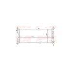 Mga Su Radyatoru Mekanik ( Opel : Corsa B 1.5 1.7D Combo Ac 1.7D 93--02) 650X268x32 - -80162