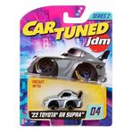 MGAE CarTuned JDM Seri 2 2022 Toyota GR Supra, Gri, Metal Gövde, Biriktirilebilir Oyuncak Araba