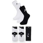 Mgc Spor 3'lü Dikişsiz Burunlu, Silikon Kaydırmaz Tabanlı, Spor Çorabı–(Koşu, Futbol, Basketbol, Tenis, Yoga, Plates, Fitnes) - Siyah - Beyaz