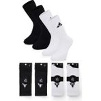 Mgc Spor 4'lü Dikişsiz Burunlu, Silikon Kaydırmaz Tabanlı, Spor Çorabı–(Koşu, Futbol, Basketbol, Tenis, Yoga, Plates, Fitnes) - Siyah - Beyaz