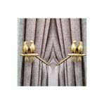 MGEStore Kuş Figürlü U Renso Perde Tutucu Aksesuar 2'li Set