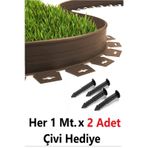 Mgf Çim Ayırıcı 5 Mt Kahve Çim Sınırlayıcı Taş Toprak Ayıracı Çim Taş Toprak Bariyeri Ayraç Beyaz Ayırıcı