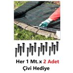 MGF PLAST 1mt X 100 Mt. Kumaş Sera Taban Yabani Ot Örtüsü Jüt Peyzaj Uygulama Yer Malç Naylonu