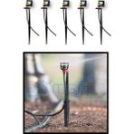 Mgf Plast Agro Drip Kazıklı Mini Sprink Fiskiye Sulama Takımı x 5 Adet - 200LT/Saat (Sarı) Çap: 8,5 Mt
