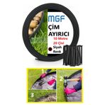 MGF PLAST Mgf 10 METRE SİYAH Çim Sınırlayıcı Esnek Plastik Çim Ayırıcı Taş Toprak Ayraç Bariyer Peyzaj Bordürü