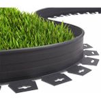 Mgf Plast Mgf Çim Ayırıcı Çim Sınırlayıcı Taş Toprak Ayıracı Çim Taş Toprak Bariyeri - Siyah - 1 x 25 m