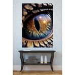 Mgi Design Fantastik Ejderha Gözü Kanvas Tablo, Çok Renkli, 80x120 cm, Duvar Dekoru