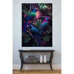 Mgi Design Kanvas Tablo Tropikal Kuşlar Temalı Salon Ofis Dekorasyon, Çok Renkli, 70x100 cm