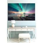 Mgi Design Kuzey Işıkları Dekoratif Kanvas Tablo, Çok Renkli, 140x100 cm, Aurora Borealis Temalı Duvar Sanatı