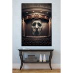 Mgi Design Tiyatro Sahnesi ve Dev Maske Temalı Kanvas Tablo, Dramatik Sinema Dekoru, 80x120 cm, Çok Renkli