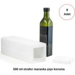 Mgpnetwork 500 cc Strafor Maraska Şişe Koruma Ambalajı 8 Adet - Beyaz