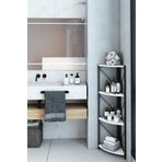 Mgr Office 4 Raflı Banyo Rafı Köşe Metal Çok Amaçlı Dekoratif Raf