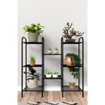 Mgr Office Metal Çiçeklik ve Saksı Standı 8 Raflı Bitki Rafı, Bahçe ve Balkon İçin Modern Saksılık Dolap