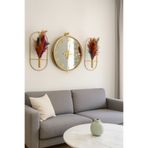 Mgs DUVAR SAATİ TİNATTİ GOLD 3LÜ SET DUVAR SAATİ ÇİÇEKLİK NOT: PAMPASLAR DAHİL DEĞİLDİR