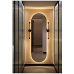 MGS GROUP 80x60 cm gün ışığı salon duvar aynası boy duvar aynası Ledli boy aynası / trafolu