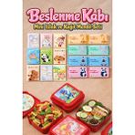 M&H Avantajlı Beslenme Seti: 4'lü Beslenme Kabı, 9 Adet Kâğıt Mendil ve 8 Adet Islak Mendil - Beslenme Seti - Kırmızı