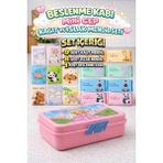 M&H Beslenme Set: 1 Adet Beslenme Kabı, 9 Adet Kağıt Mendil ve 8 Adet Islak Mendil - Ofis Okul Kamp - Pembe
