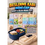 M&H Beslenme Seti Büyük Paket, 1 Adet Yemek Kabı, 8 Adet Islak Mendil ve 9 Adet Kağıt Mendil