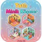 M&H Coloring Tatlı Minik Köşeler - 21x21 cm İsometric Boyama Kitabı, Çocuk ve Yetişkinler için