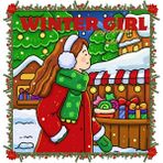 M&H Coloring Winter Girl - 21x21 cm Boyama Kitabı, Çocuk ve Yetişkinler için