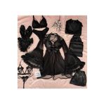 MH Moony Homewears Lüx Kutulu Vip Finland 10'lu Çeyiz Seti Saten Gecelik Tül Sabahlık İç Giyim Tulum Pijama Çeyiz Seti