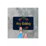 M&H Quality 45615gh774651001 Hoş Geldiniz Yazılır Dekoratif Dış Kapı Önü Ve Iç Mekan Paspası Yıkanabilir