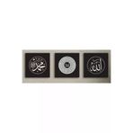 M&H Quality 51515151510001 Tablo Seti Allah (C.c.) Muhammed (S.a.v.) & Esmaü’L Hüsna Yazılı İslami 3’Lü Mdf Duvar Tablo Seti