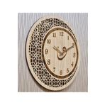 M&H Quality Ahşap Ve Aynalı Vav Motifli Duvar Saati TYCCT43J8N169109927100914