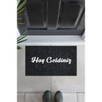 M&H Quality Balkon Ve Iç Dış Kapı Yıkanabilir Nem Alıcı Toz Alıcı Halı Kapı Önü Paspası Türkçe Hoş Geldiniz