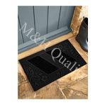 M&H Quality Çiçekli Modeli Welcome Yazlı Kapı Önü Paspası Siyah Rengi 785874478