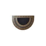 M&H Quality Dış Kapı Önü Paspası Oval Altın Renk Kaymaz Taban 7582167