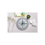 M&H Quality Sessiz Kanaviçe/Nakış Desenli Otantik Duvar Saati 40Cm