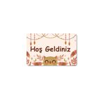 M&H Quality(203) Dijital Baskılı hoş geldiniz yazılır Desenli Dekoratif Dış Kapı Önü ve Iç Mekan Paspası yıkanabilir Krem 45 x 70