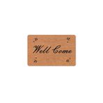 M&H Quality(298) dijital baskılı kapı önü paspas Welcome Yazlı (Hoş geldiniz) yazılı yıkanabilir nem alıcı paspas 45 x 70