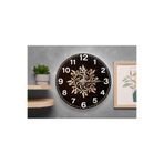 M&H Quality(469) Modern İslami Desenli Sessiz Duvar Saati – Şık ve Dekoratif Tasarım Turuncu 40 x 40