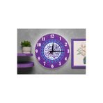 M&H Quality(483) İslami Motifli Dekoratif Sessiz Mekanizma Duvar Saati – Modern ve Şık Tasarım Mor 40 x 40