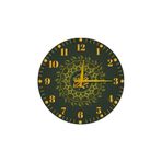 M&H Quality(557) İslami Duvar Saati – Lafz-ı Muhammed (S.A.V) Yazılı Sessiz Mekanizma 40 cm Haki 40 x 40