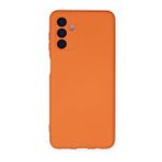 Mhd Tech Samsung Galaxy A04S Nano içi Kadife Silikon Turuncu Kılıf