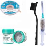 MHM Krem Lehim Solder Paste 183°C SN63/PB37 50G Flux Lehim Toplama CP-2515 Lehim Emme Teli 2,5 mm