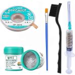 MHM Krem Lehim Solder Paste 183°C SN63/PB37 50G Flux Lehim Toplama CP3515 Lehim Emme Teli 3,5 mm 5in1