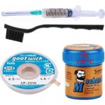 MHM Mchanc Krem Lehim Solder Paste 138°C SN42Bİ58 42G Flux Lehim Toplama CP-2515 Lehim Emme Teli 2,5 mm