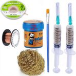 MHM Mechanic Krem Lehim 138°C Sn 42GR Havya Uç Temizleme Flux Lehim Toplama CP-1515 Lehim Emme Teli 1,5 mm SET06