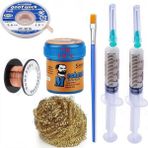 MHM Mechanic Krem Lehim 138°C Sn 42GR Havya Uç Temizleme Flux Lehim Toplama CP-3015 Lehim Emme Teli 3,0 mm SET06