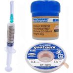 MHM Mechanic Krem/ Lehim Solder Paste 183°C Noclean SN63/PB37 42G Lehim Toplama CP-3015 Emme Teli 3,0mm