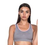 M,I 4024 Gri Spor Sütyen Büstiyer Kadın Bralette Dikişsiz Spor Kıyafeti Askısız Nefes Alır Koşu Yoga Jumping Fitness Gri L