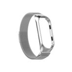Mi Band 4 - Mi Band 3 Icin Miknatisli Metal Kordon Gumus