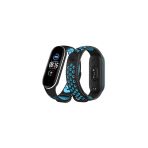 Mi Band 4 Spor Delikli Kordon (Saat Değildir) - Siyah-Turkuaz